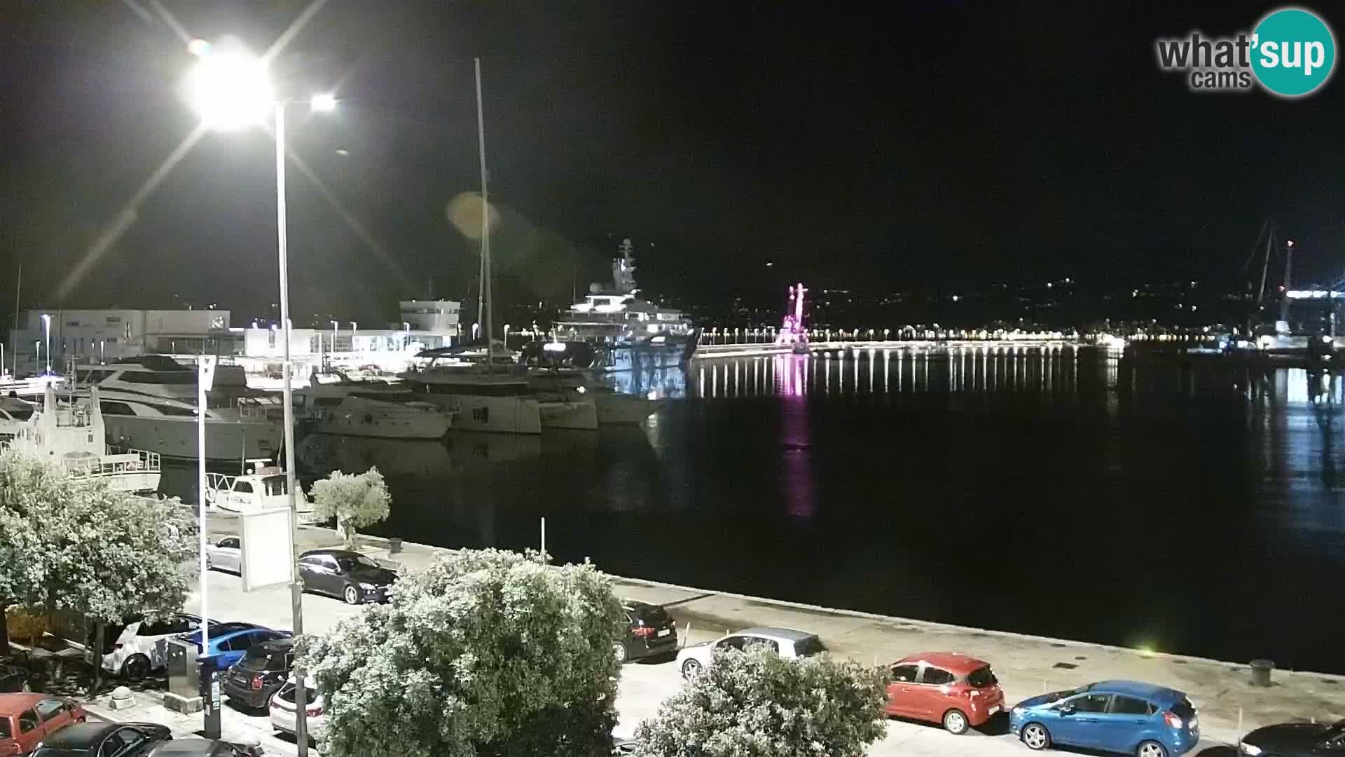 Die Riva und Marina in Rijeka – Live Webcam Kroatien