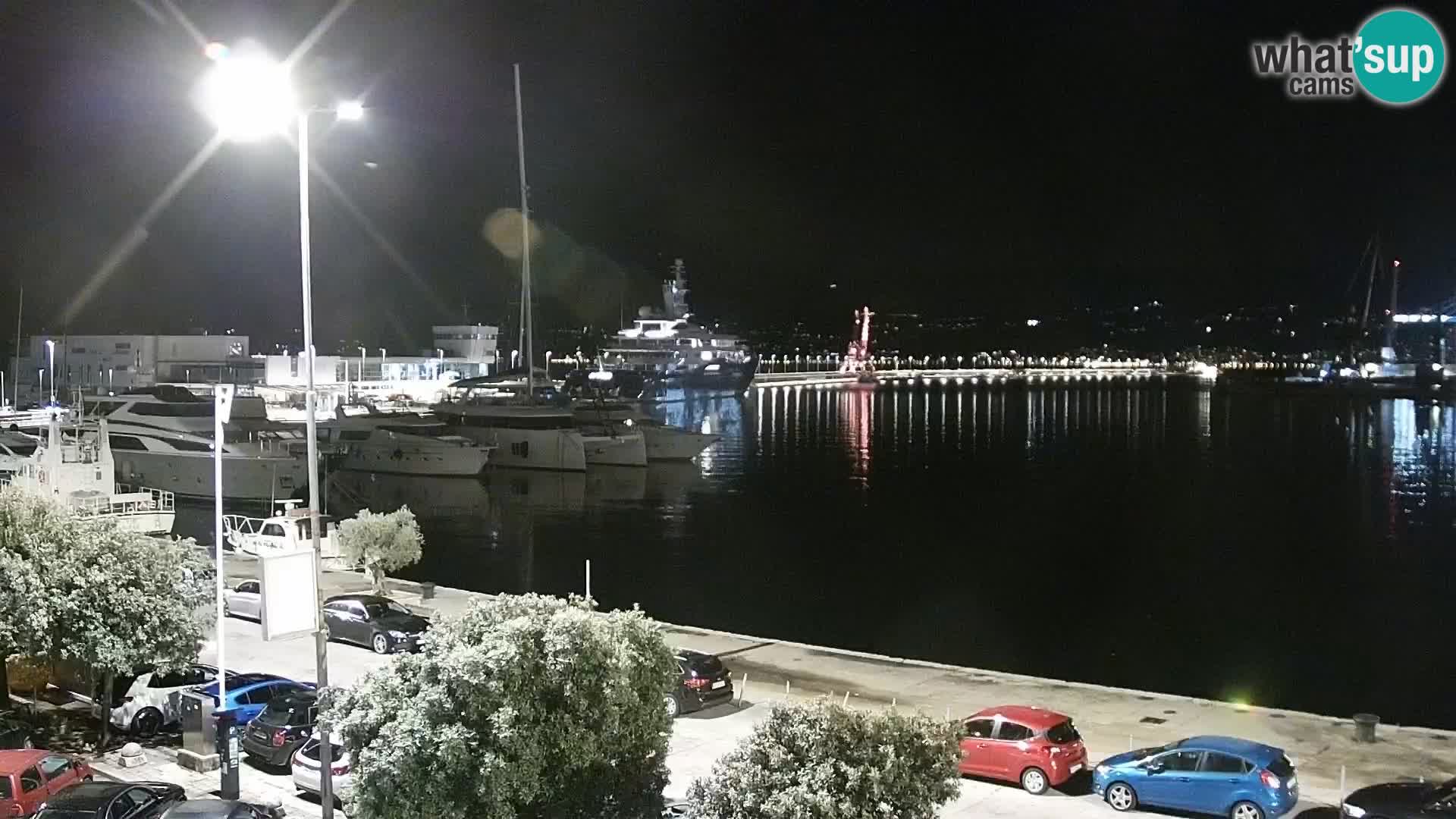 Die Riva und Marina in Rijeka – Live Webcam Kroatien