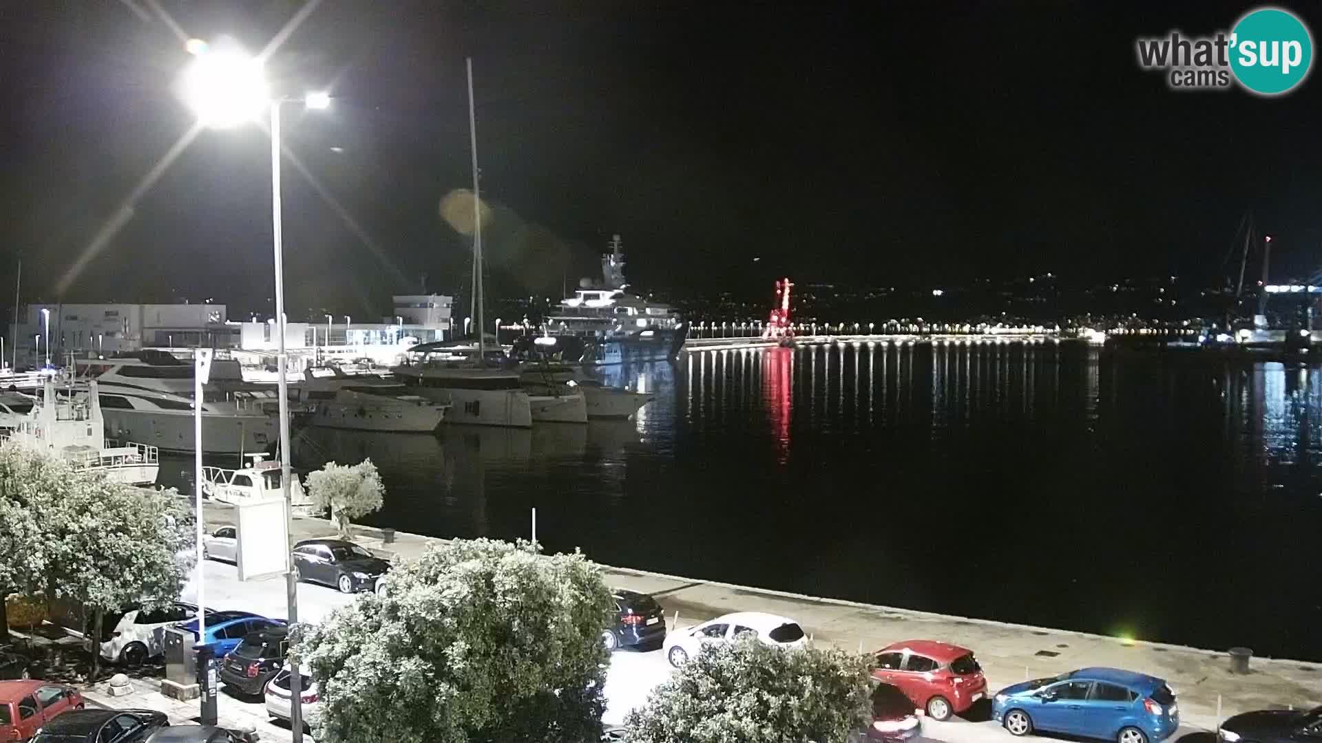 La Riva y Marina en Rijeka – Webcam en vivo Croacia