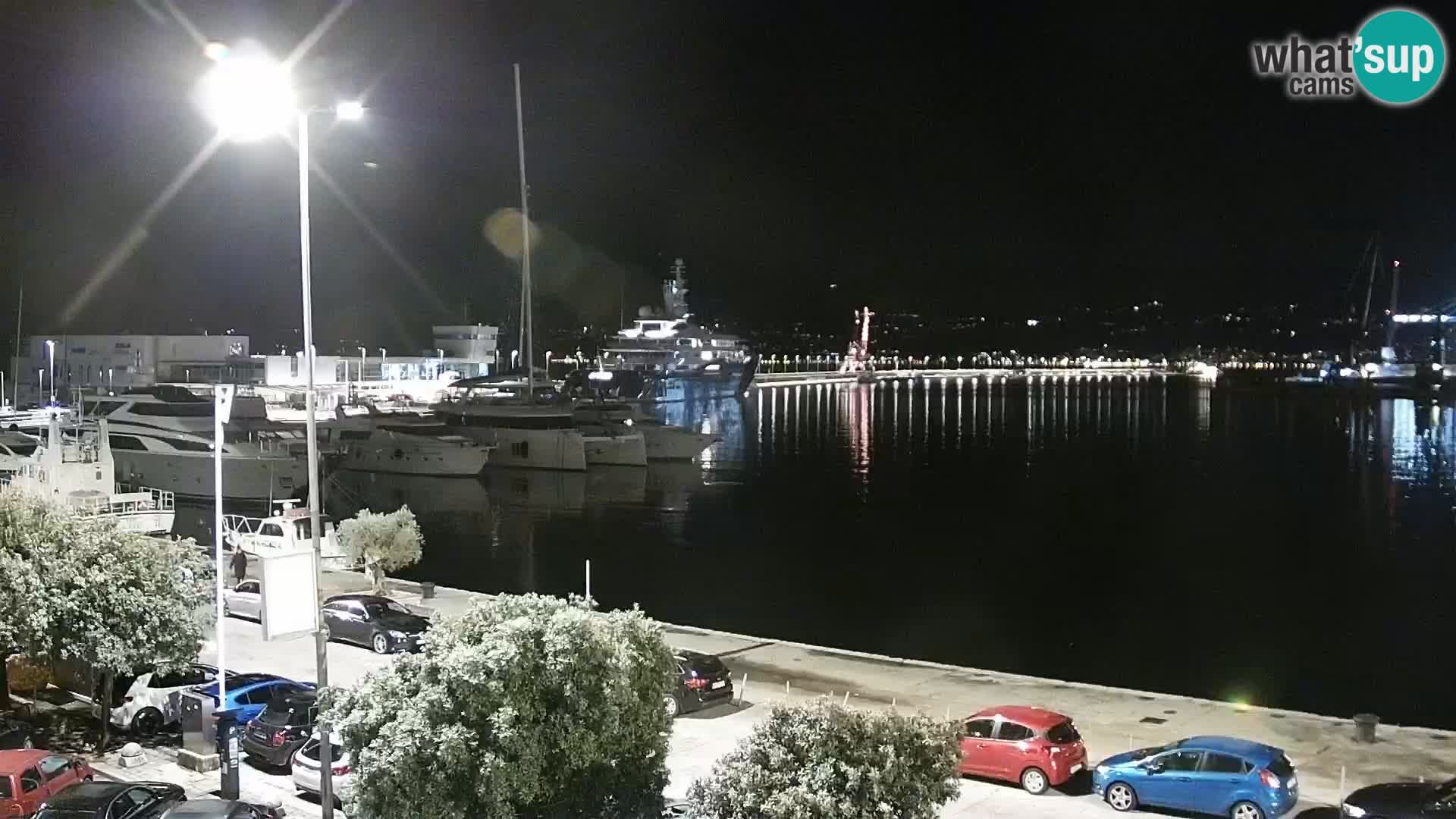 La Riva y Marina en Rijeka – Webcam en vivo Croacia