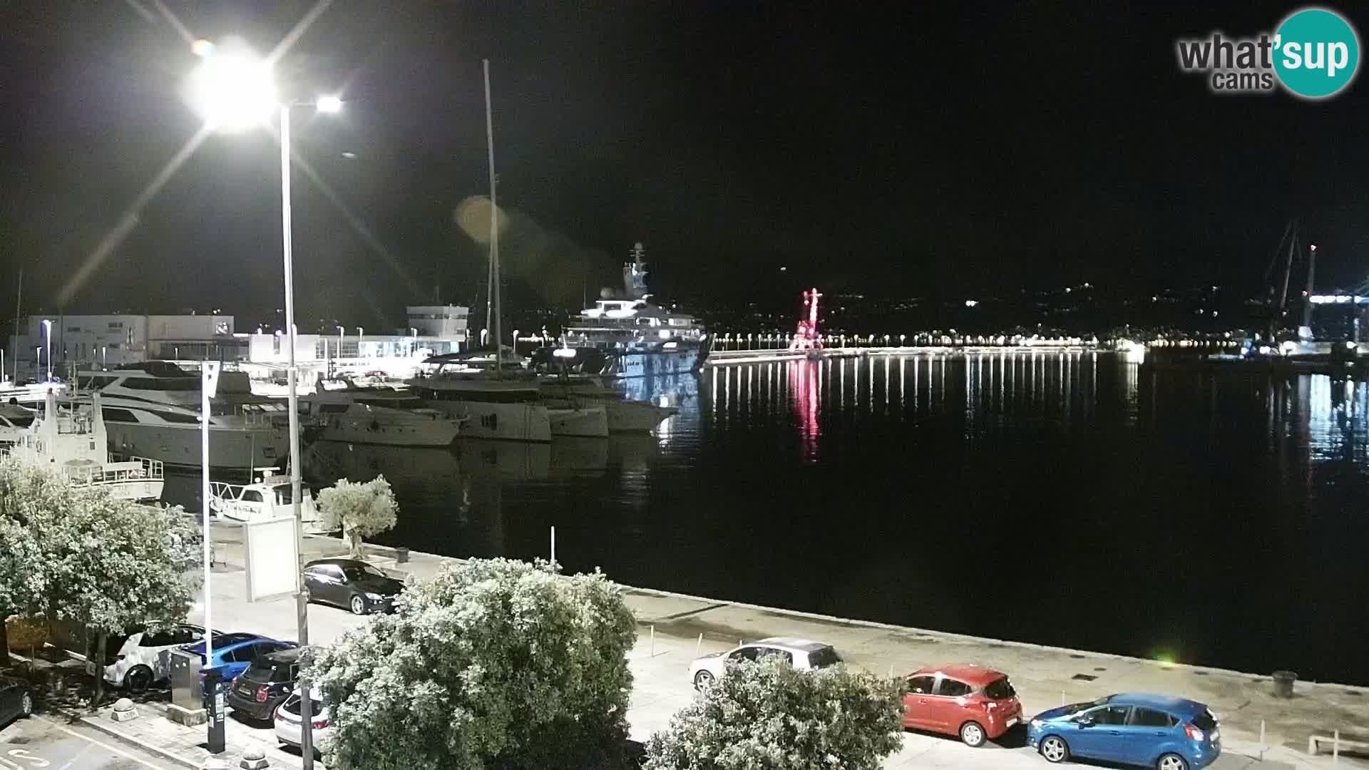 La Riva y Marina en Rijeka – Webcam en vivo Croacia