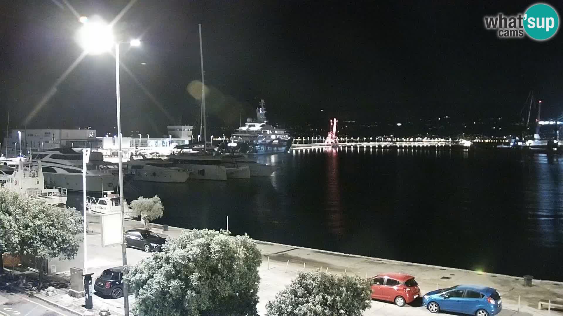 La Riva e la Marina a Rijeka (Fiume) – Live Webcam Croazia