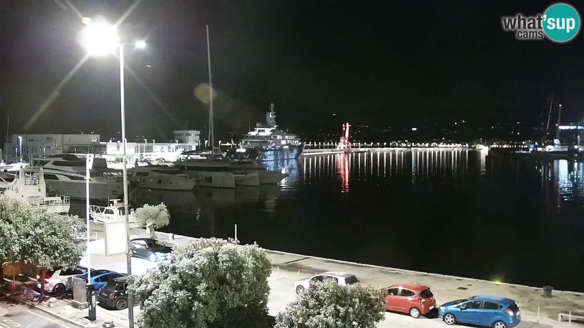 La Riva y Marina en Rijeka – Webcam en vivo Croacia