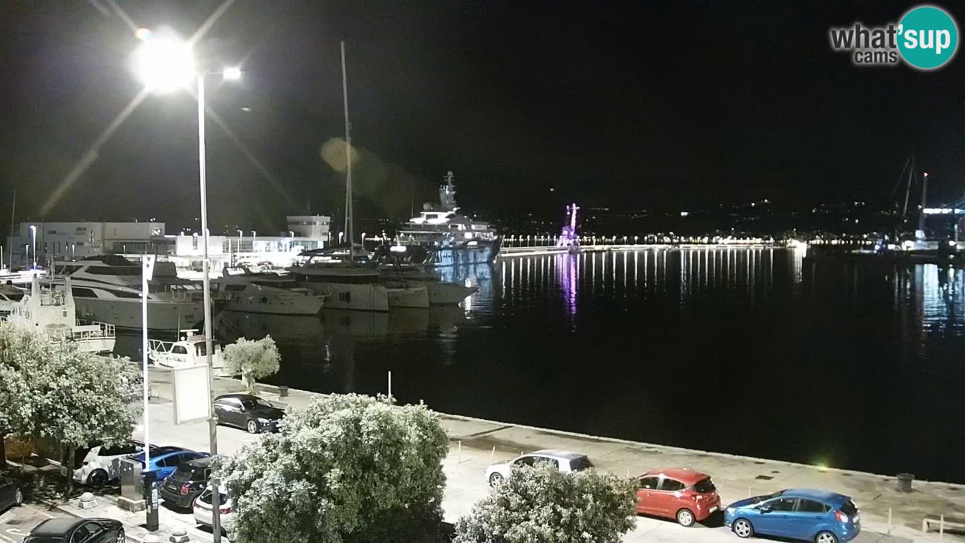 La Riva e la Marina a Rijeka (Fiume) – Live Webcam Croazia