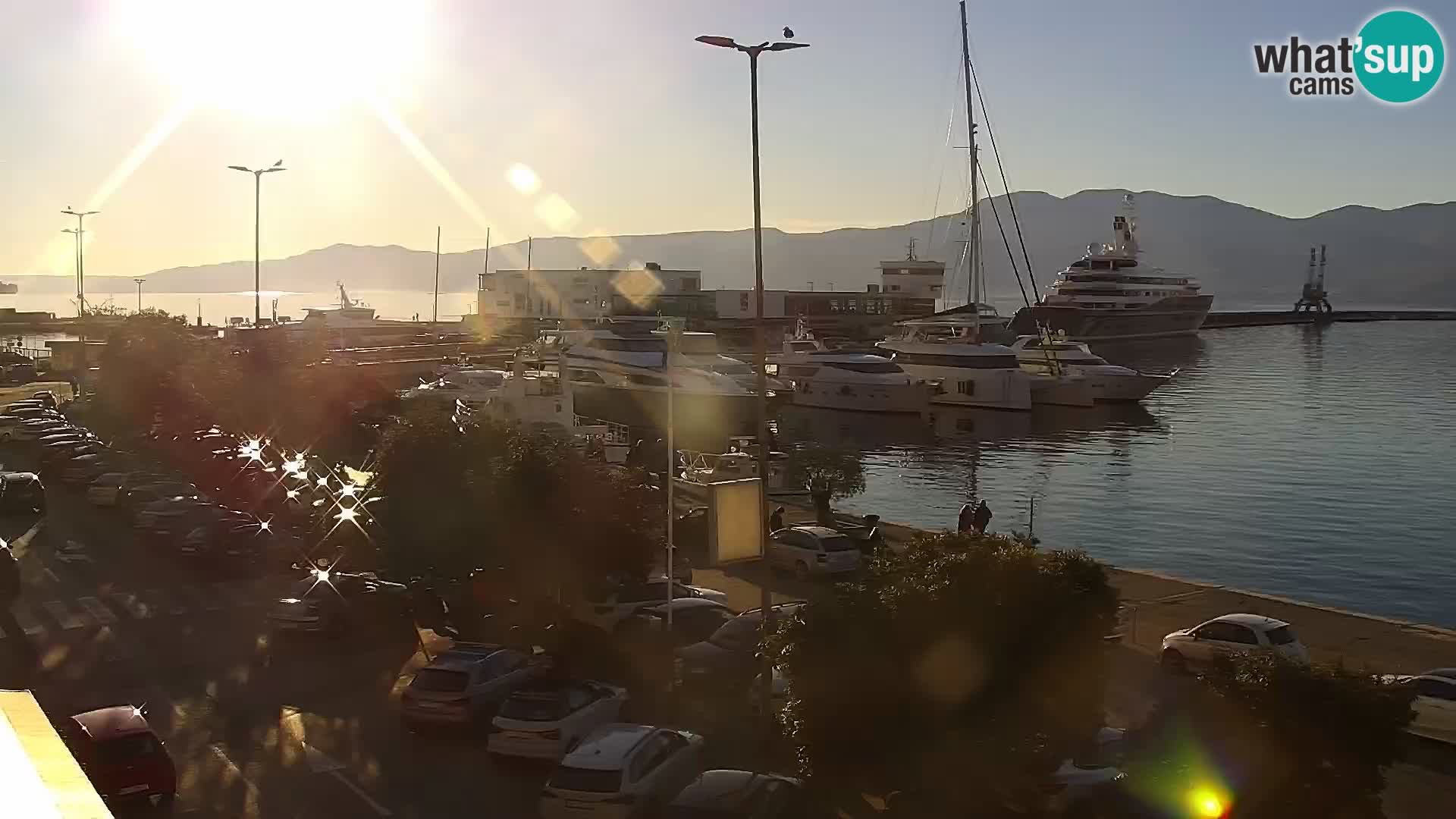 La Riva y Marina en Rijeka – Webcam en vivo Croacia