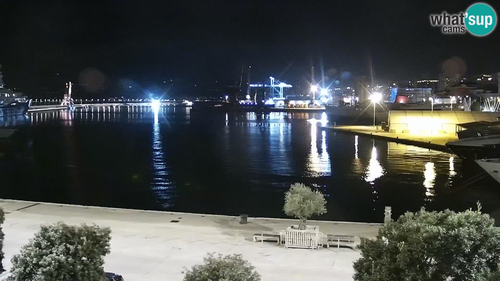 Die Riva und Marina in Rijeka – Live Webcam Kroatien