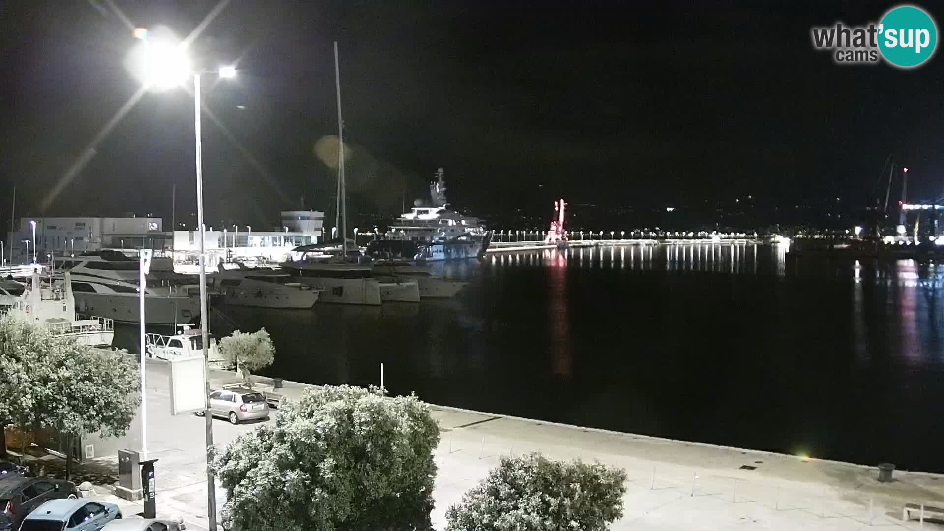 Die Riva und Marina in Rijeka – Live Webcam Kroatien