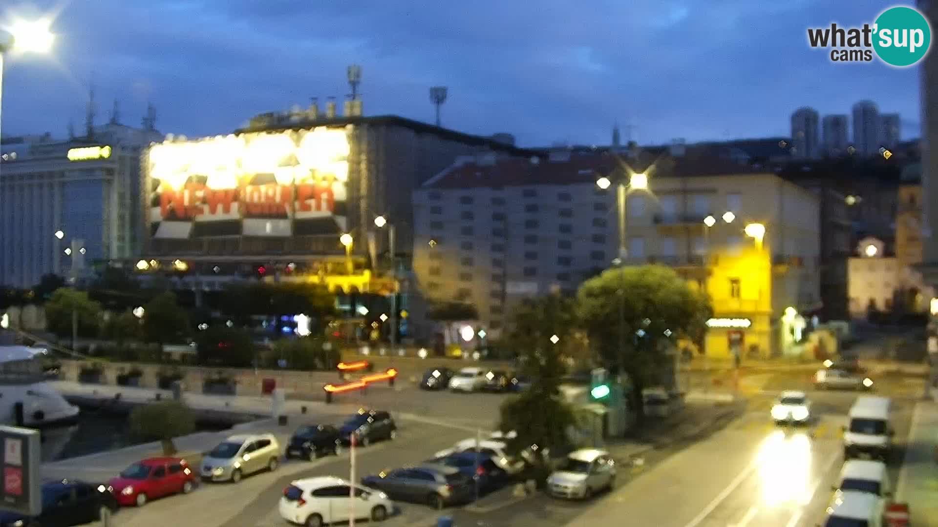 La Riva y Marina en Rijeka – Webcam en vivo Croacia