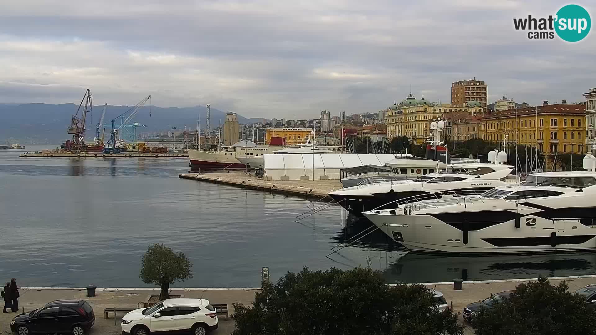 Riva i Marina u Rijeci – Web kamera uživo u Hrvatskoj