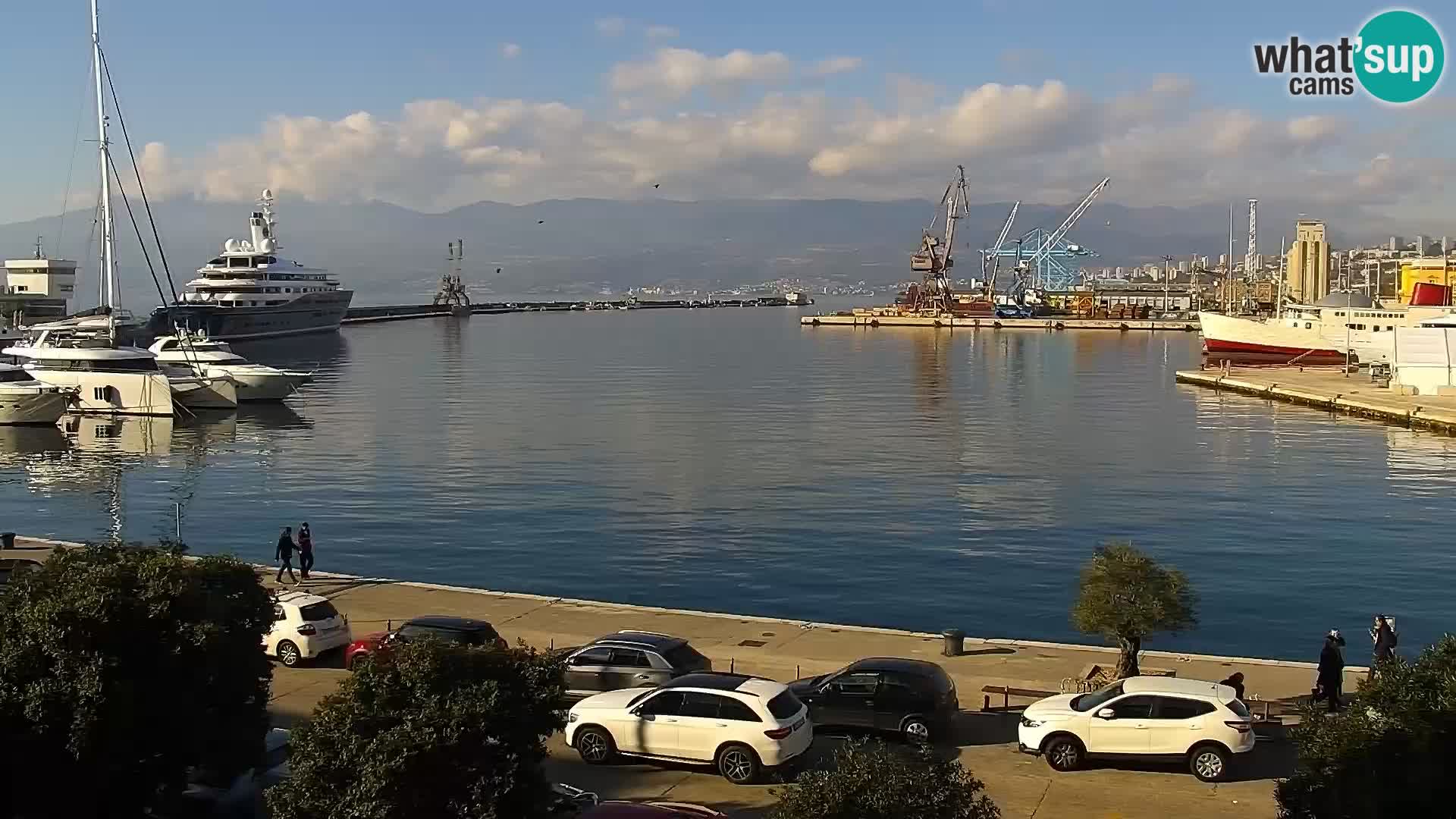 La Riva e la Marina a Rijeka (Fiume) – Live Webcam Croazia