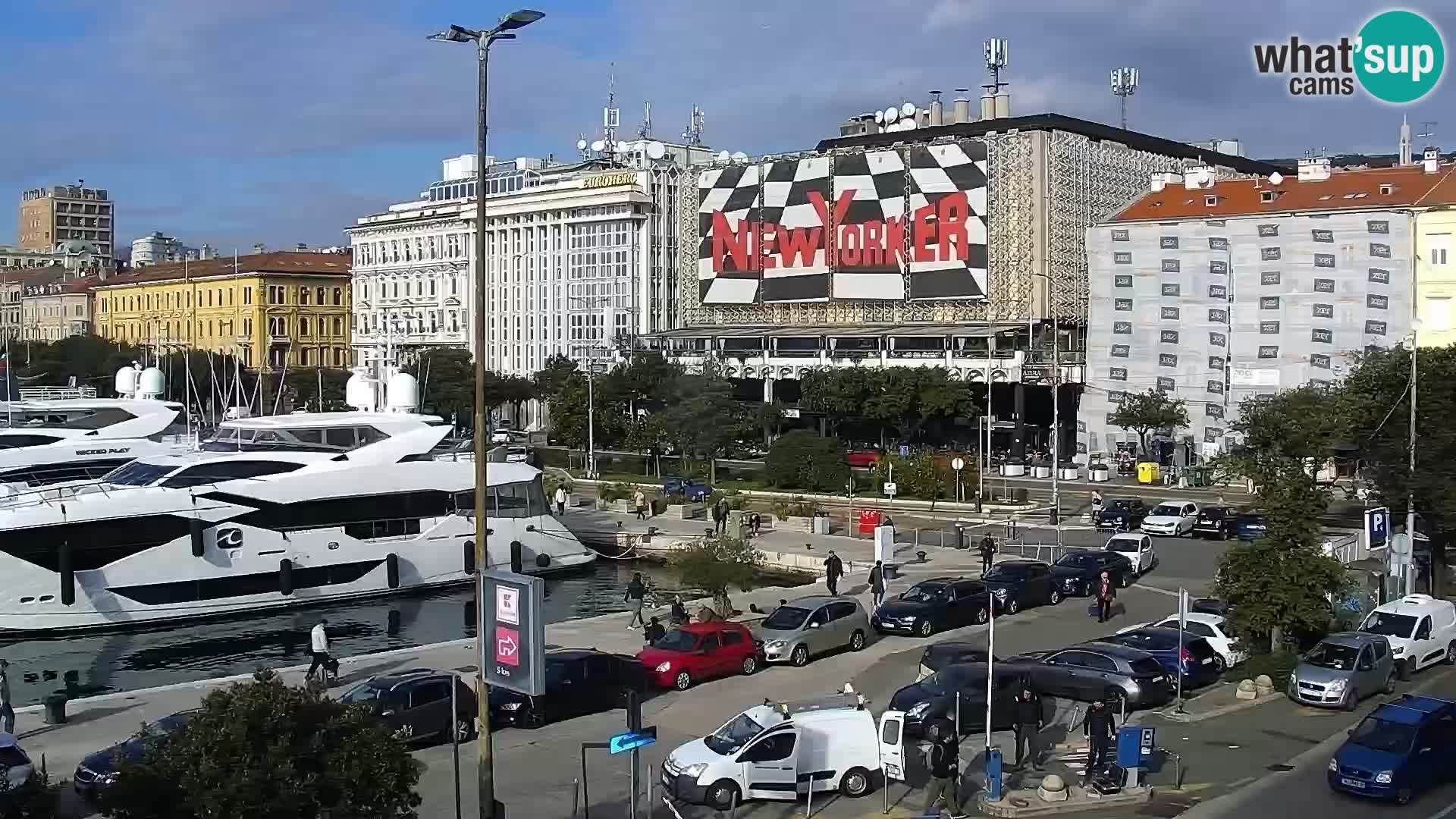 La Riva e la Marina a Rijeka (Fiume) – Live Webcam Croazia