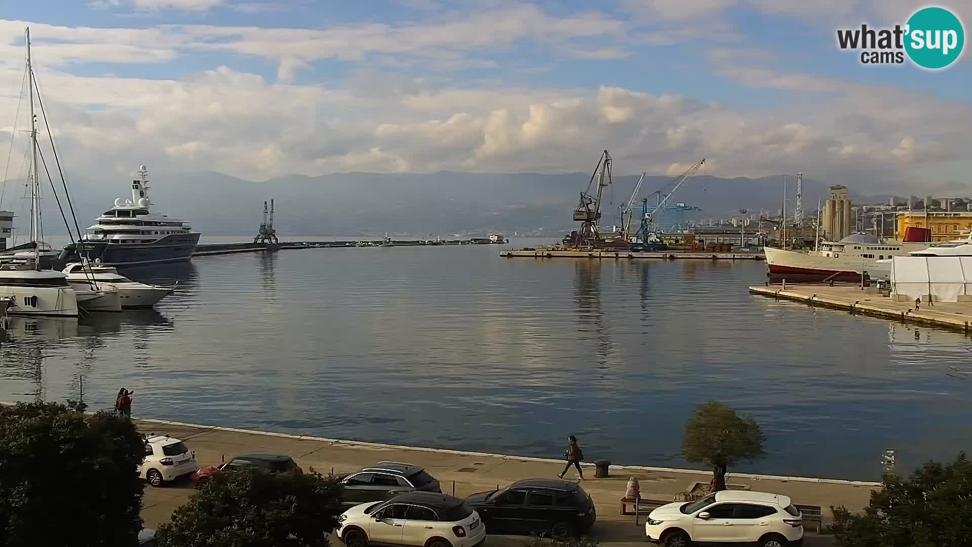 La Riva e la Marina a Rijeka (Fiume) – Live Webcam Croazia