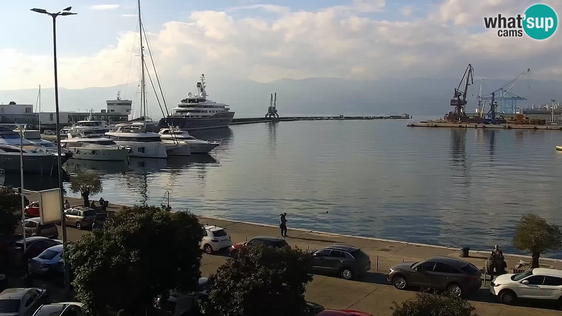 La Riva e la Marina a Rijeka (Fiume) – Live Webcam Croazia