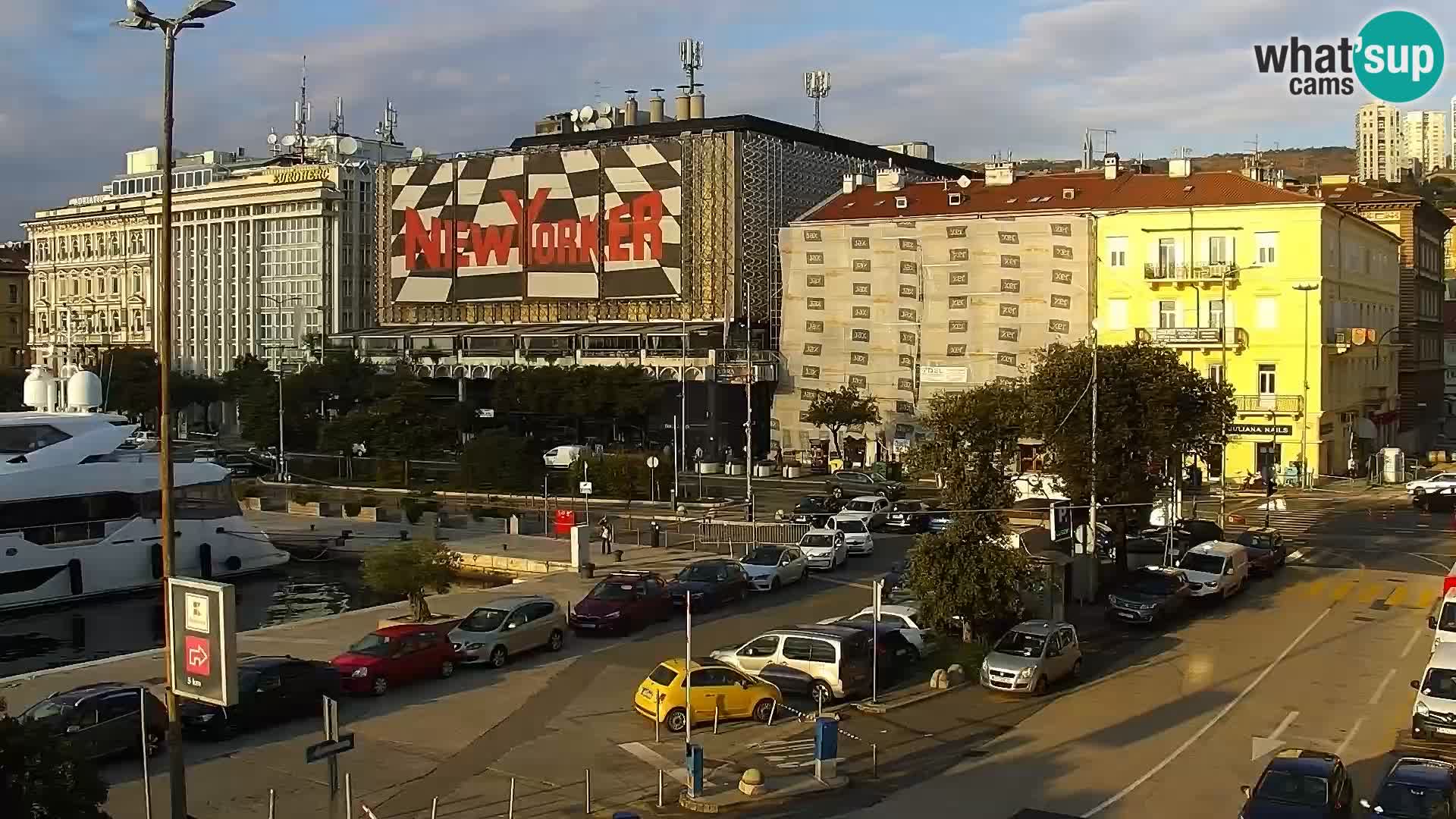 La Riva e la Marina a Rijeka (Fiume) – Live Webcam Croazia