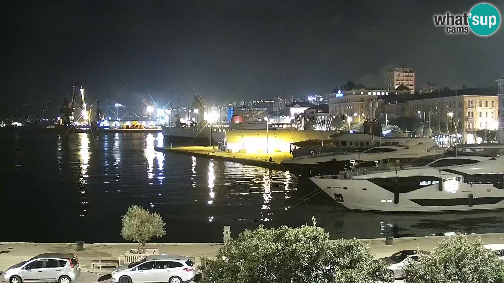 La Riva e la Marina a Rijeka (Fiume) – Live Webcam Croazia