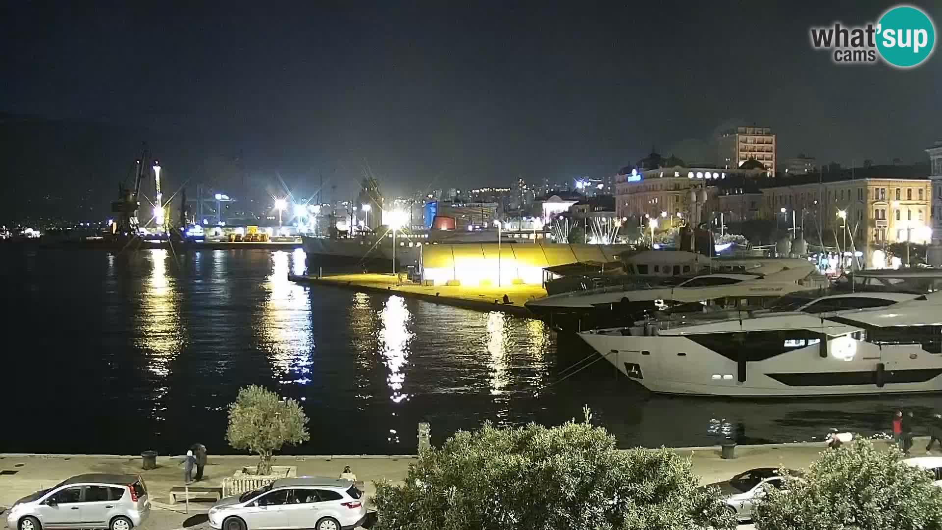 La Riva e la Marina a Rijeka (Fiume) – Live Webcam Croazia