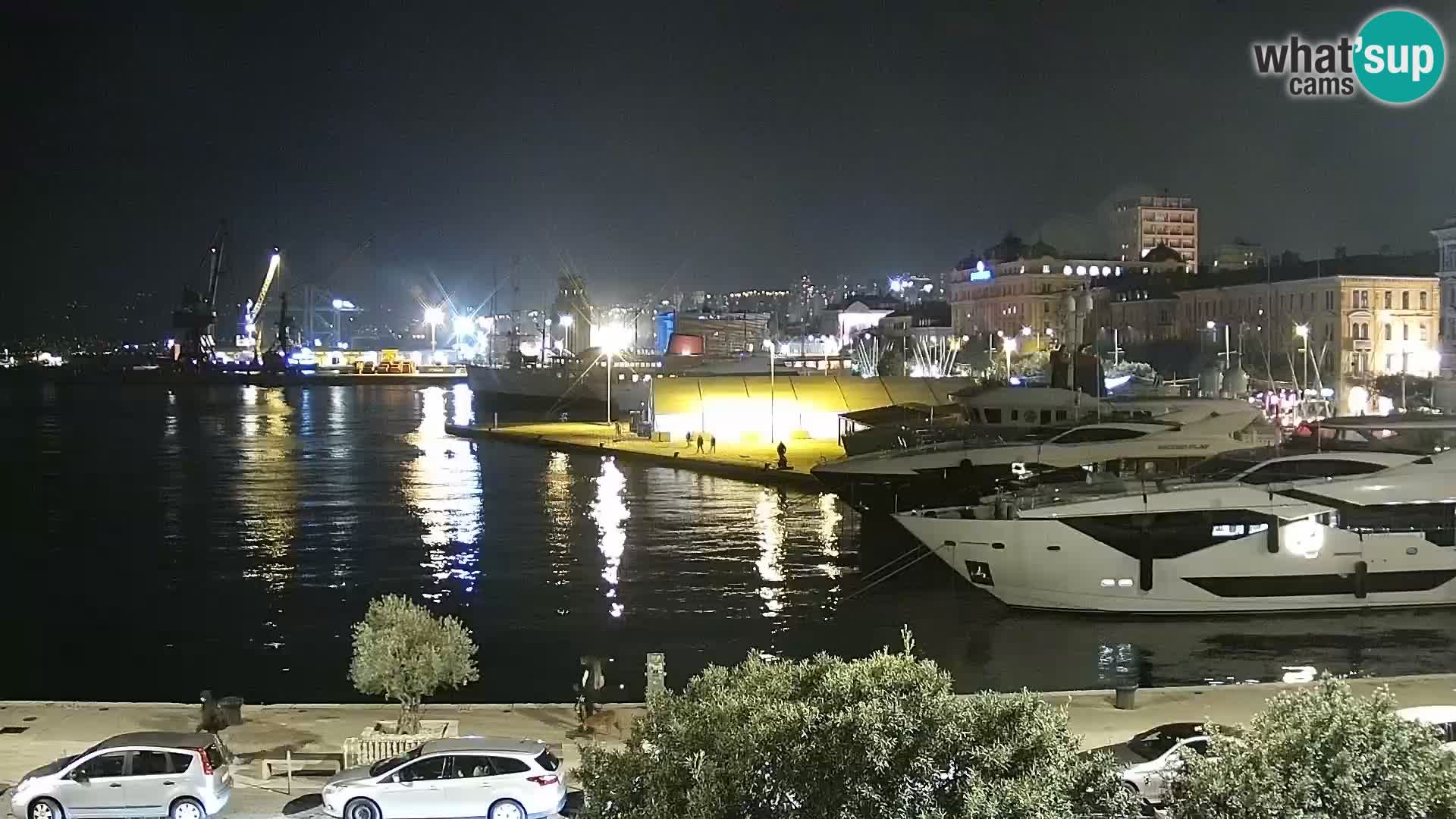 La Riva e la Marina a Rijeka (Fiume) – Live Webcam Croazia