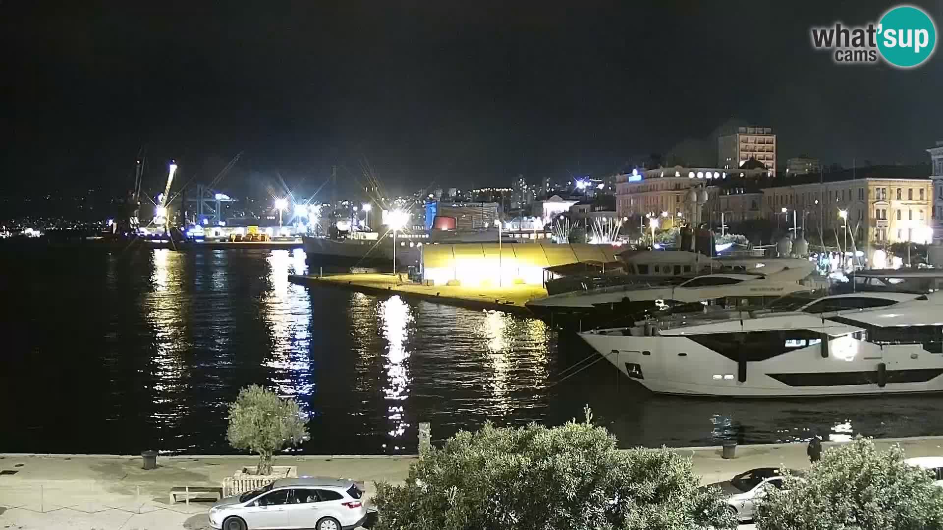 La Riva e la Marina a Rijeka (Fiume) – Live Webcam Croazia