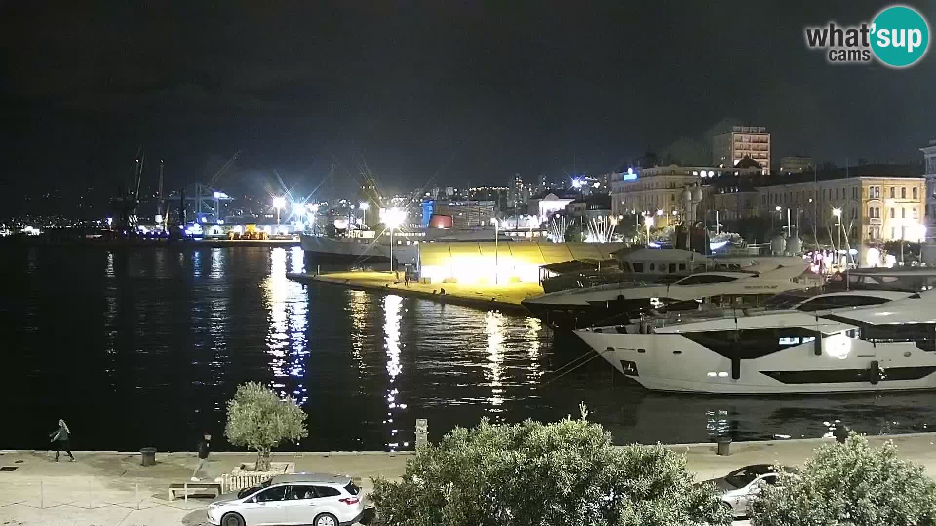 La Riva e la Marina a Rijeka (Fiume) – Live Webcam Croazia