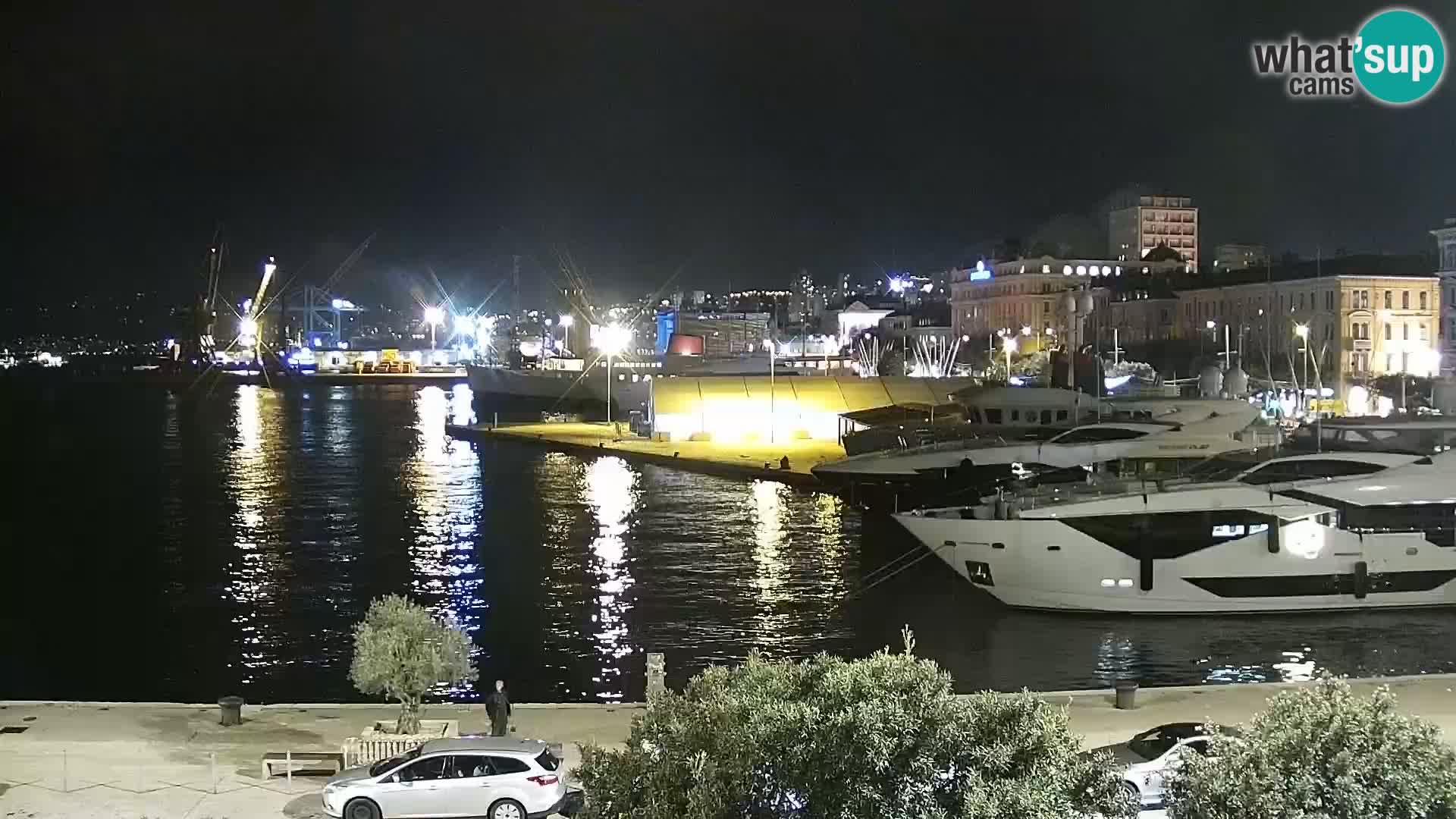 La Riva e la Marina a Rijeka (Fiume) – Live Webcam Croazia