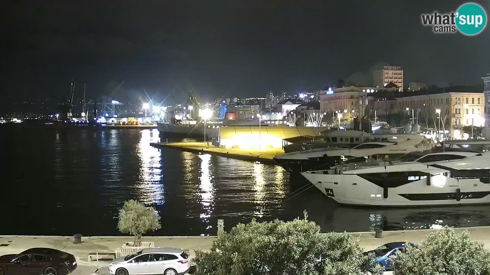 La Riva e la Marina a Rijeka (Fiume) – Live Webcam Croazia