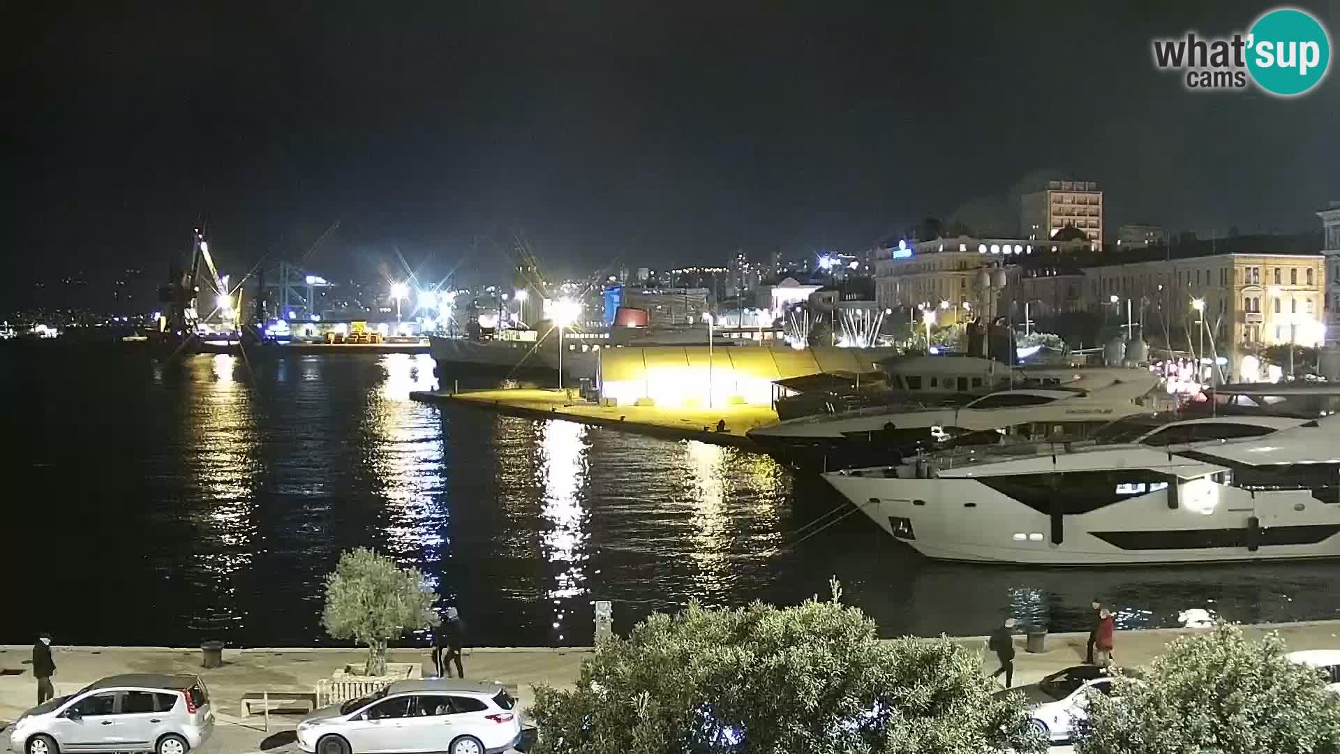 La Riva e la Marina a Rijeka (Fiume) – Live Webcam Croazia