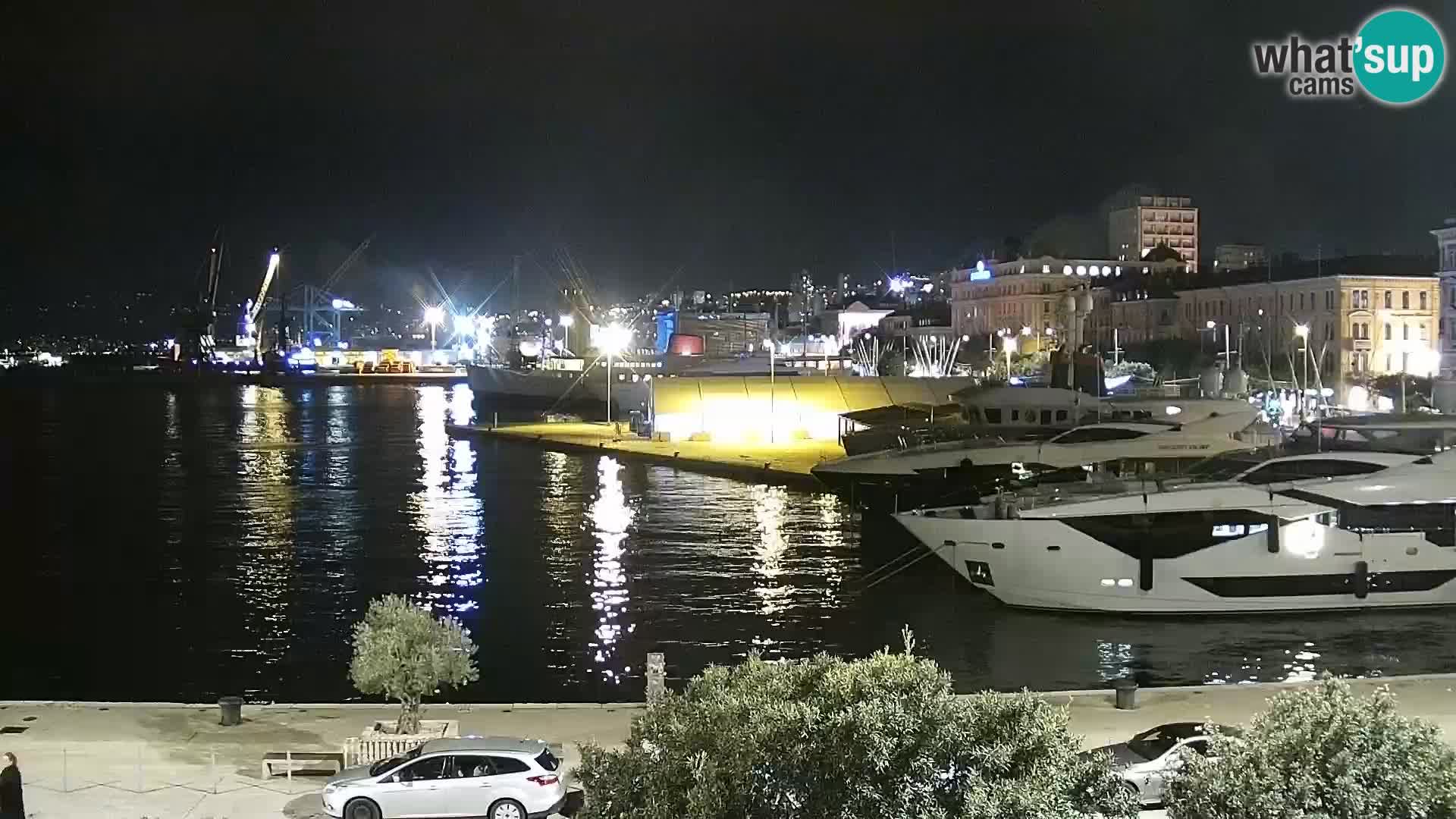 La Riva e la Marina a Rijeka (Fiume) – Live Webcam Croazia