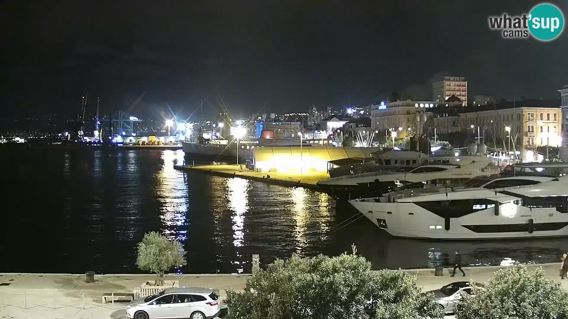 La Riva e la Marina a Rijeka (Fiume) – Live Webcam Croazia