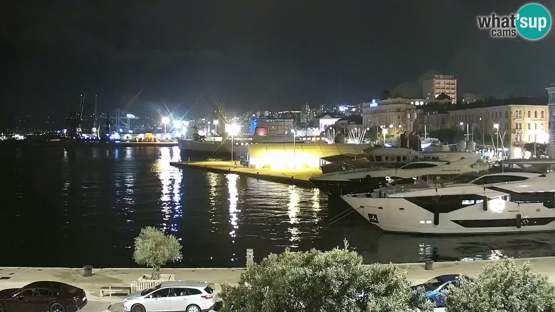 La Riva e la Marina a Rijeka (Fiume) – Live Webcam Croazia