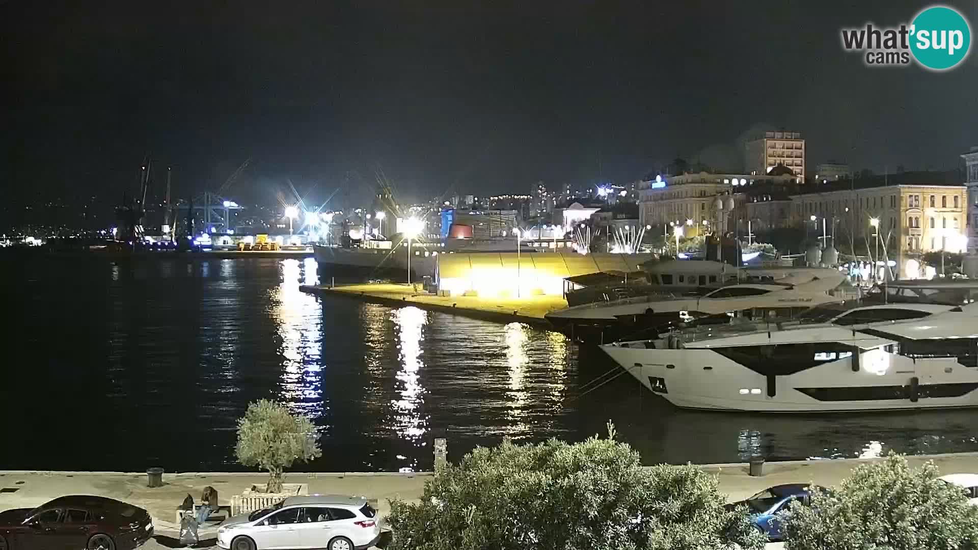 La Riva e la Marina a Rijeka (Fiume) – Live Webcam Croazia