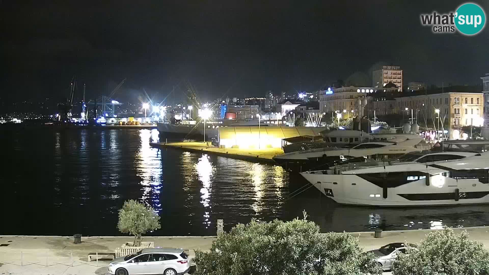 Die Riva und Marina in Rijeka – Live Webcam Kroatien