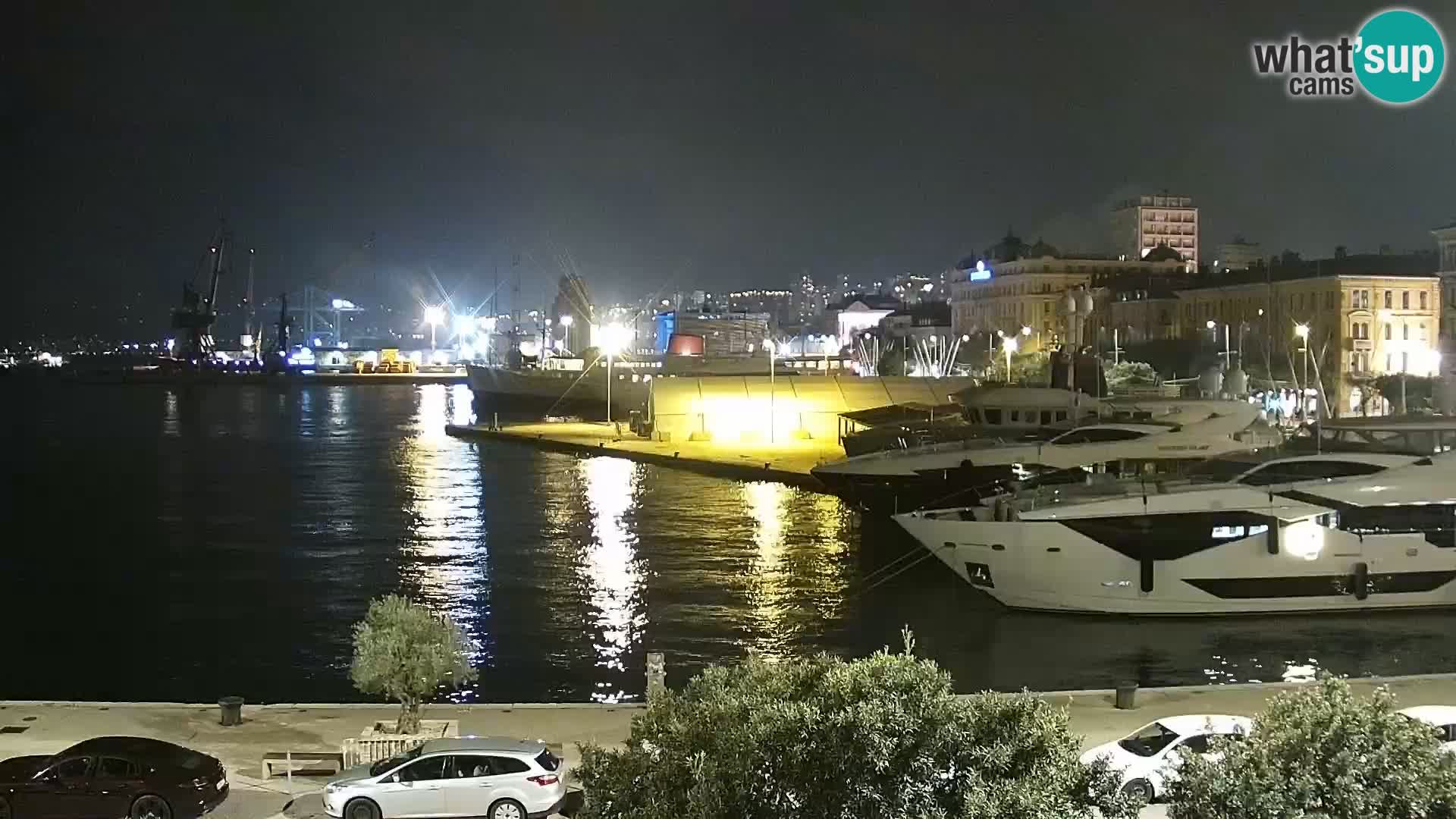 La Riva e la Marina a Rijeka (Fiume) – Live Webcam Croazia