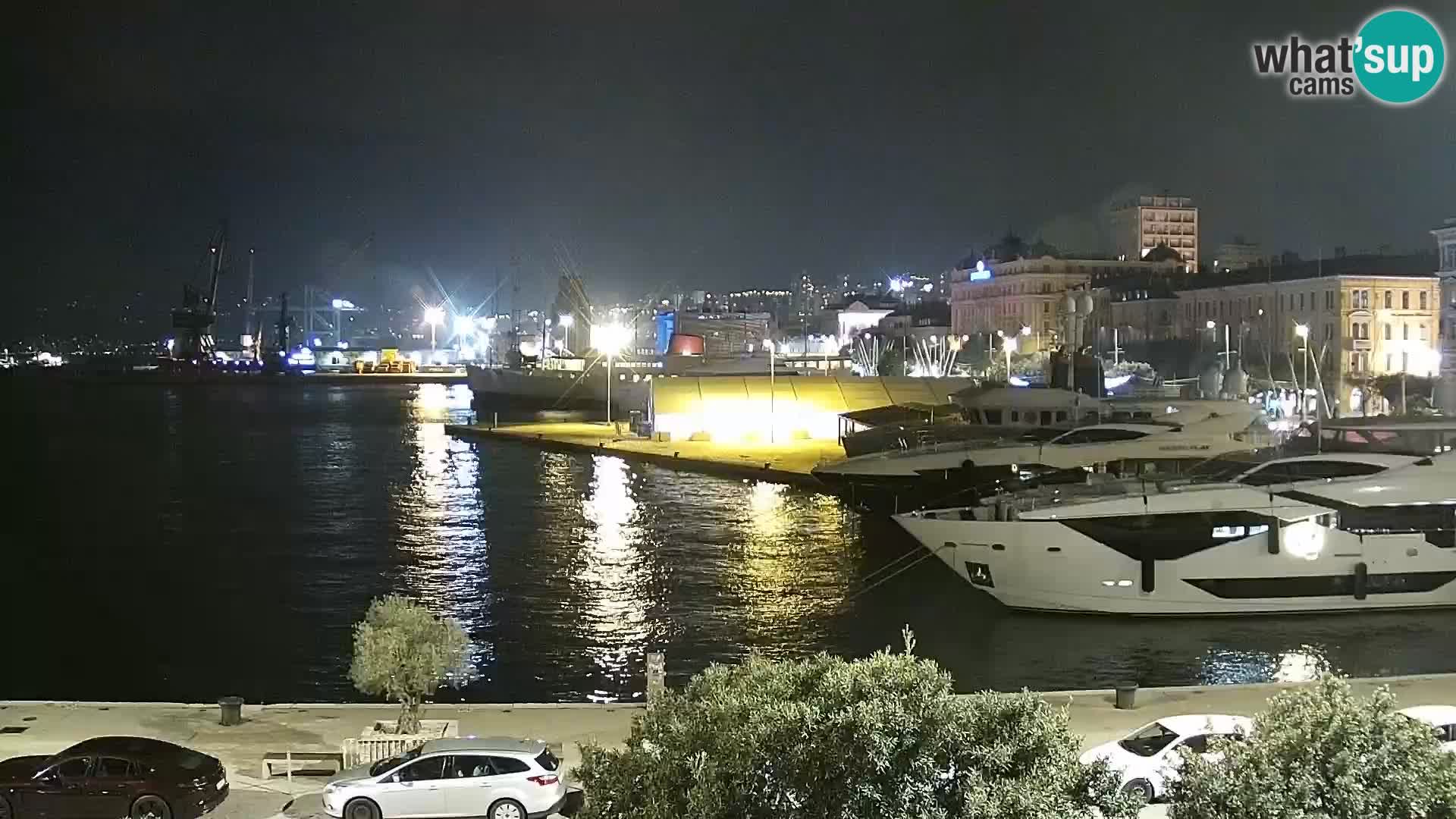 La Riva e la Marina a Rijeka (Fiume) – Live Webcam Croazia