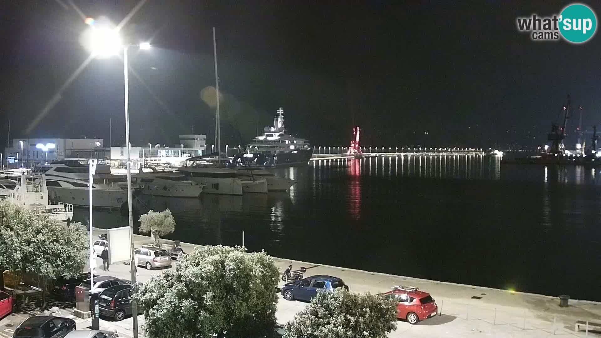 Die Riva und Marina in Rijeka – Live Webcam Kroatien