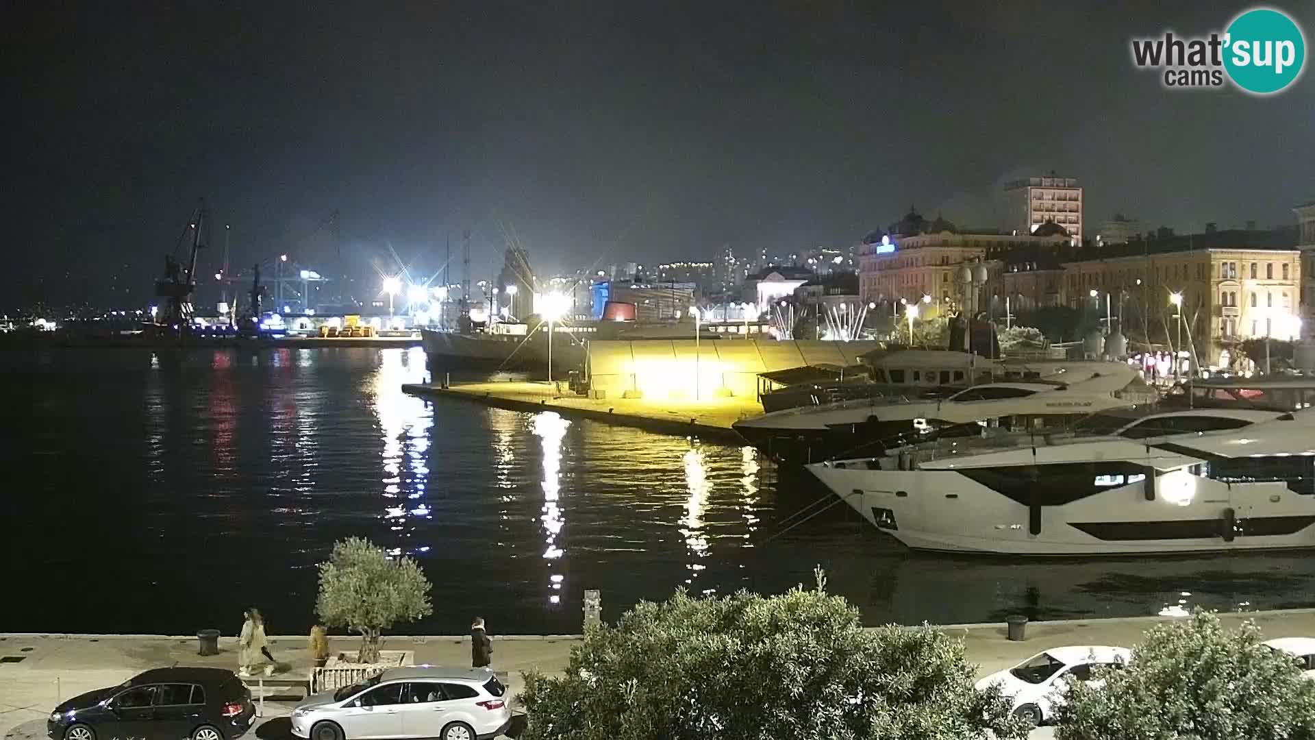 La Riva e la Marina a Rijeka (Fiume) – Live Webcam Croazia