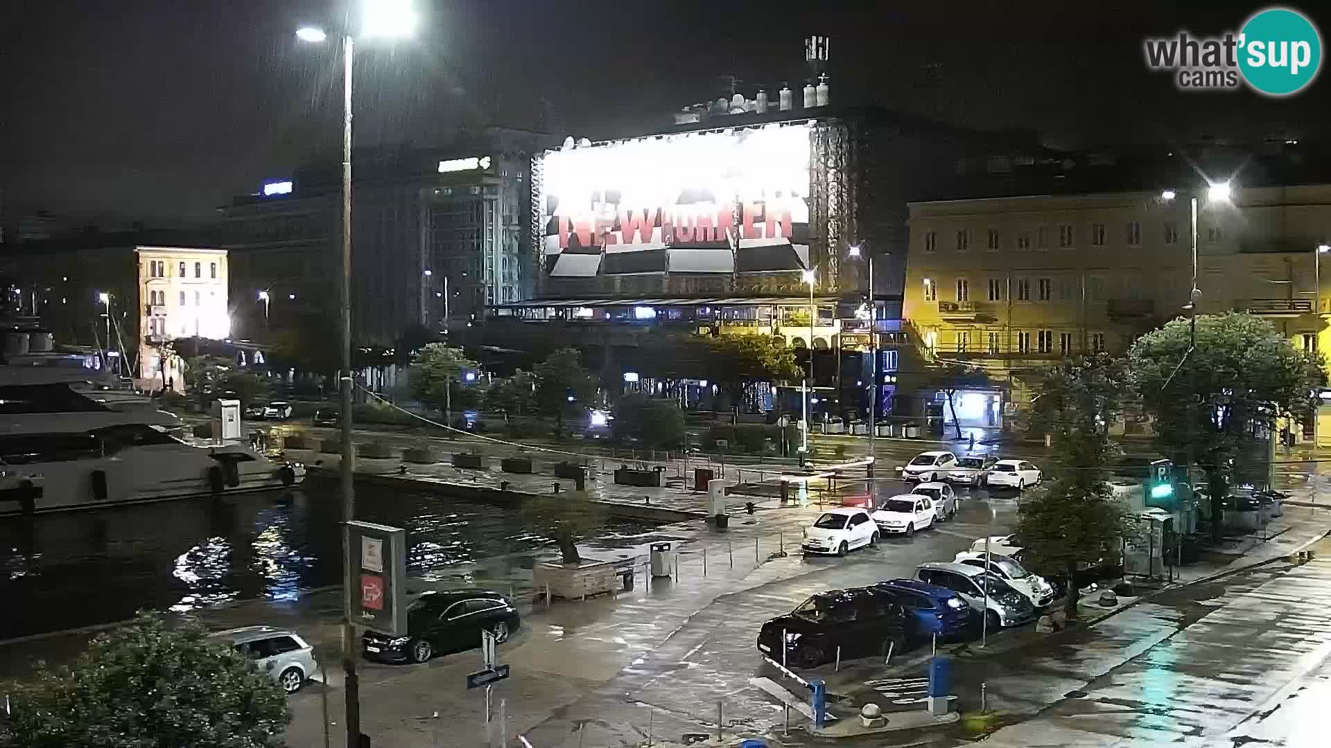 La Riva e la Marina a Rijeka (Fiume) – Live Webcam Croazia