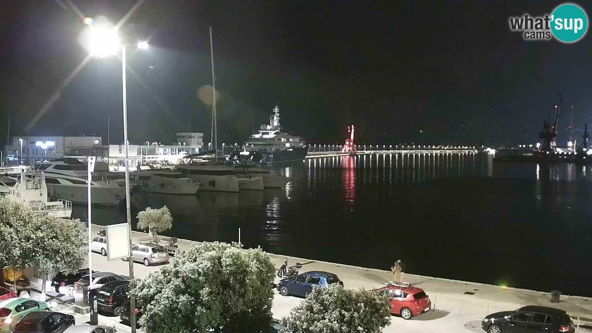 Die Riva und Marina in Rijeka – Live Webcam Kroatien