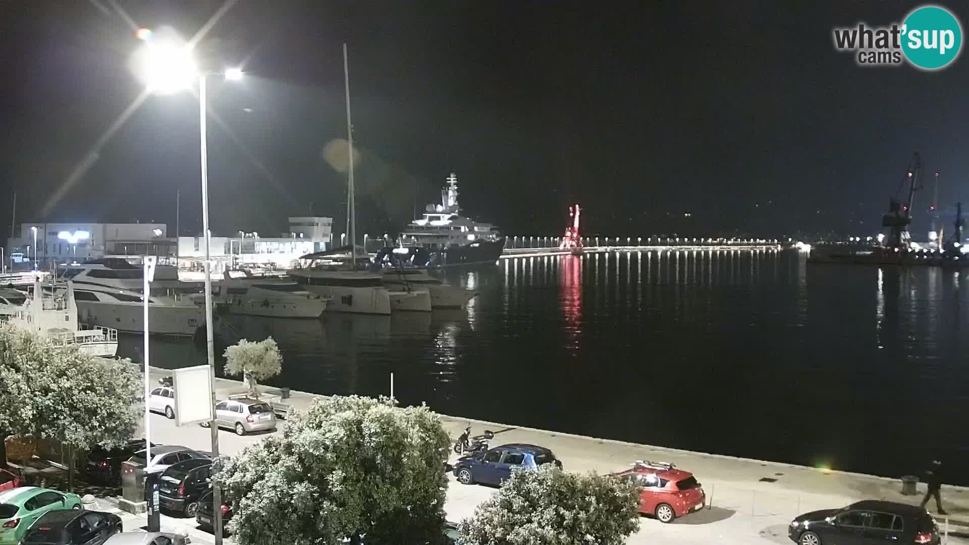 Die Riva und Marina in Rijeka – Live Webcam Kroatien