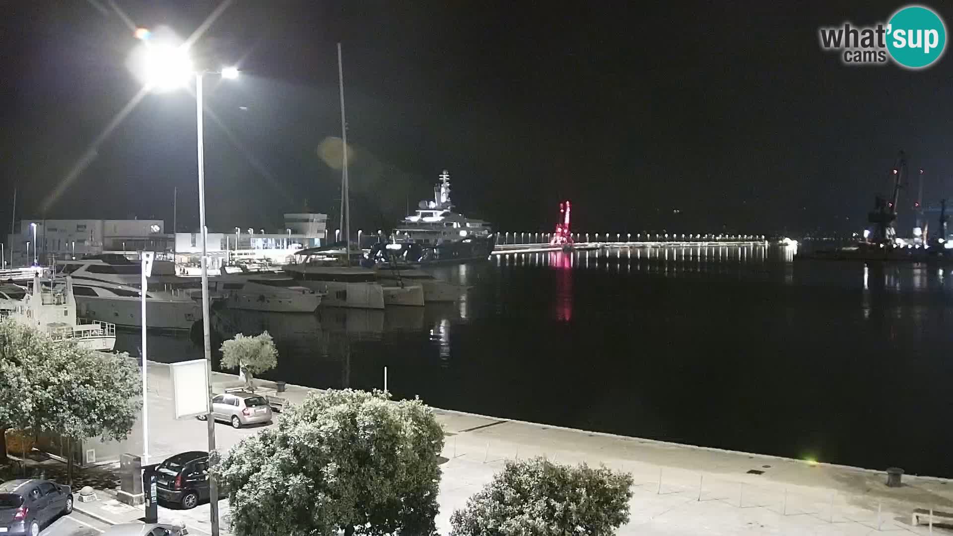 Die Riva und Marina in Rijeka – Live Webcam Kroatien