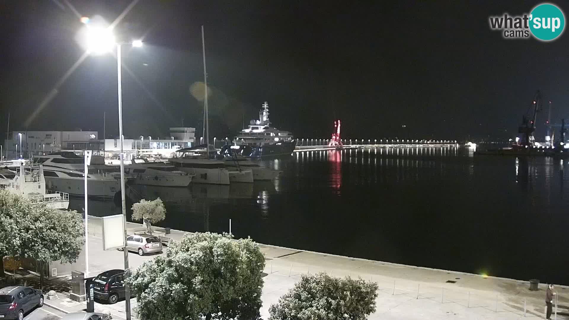 La Riva e la Marina a Rijeka (Fiume) – Live Webcam Croazia