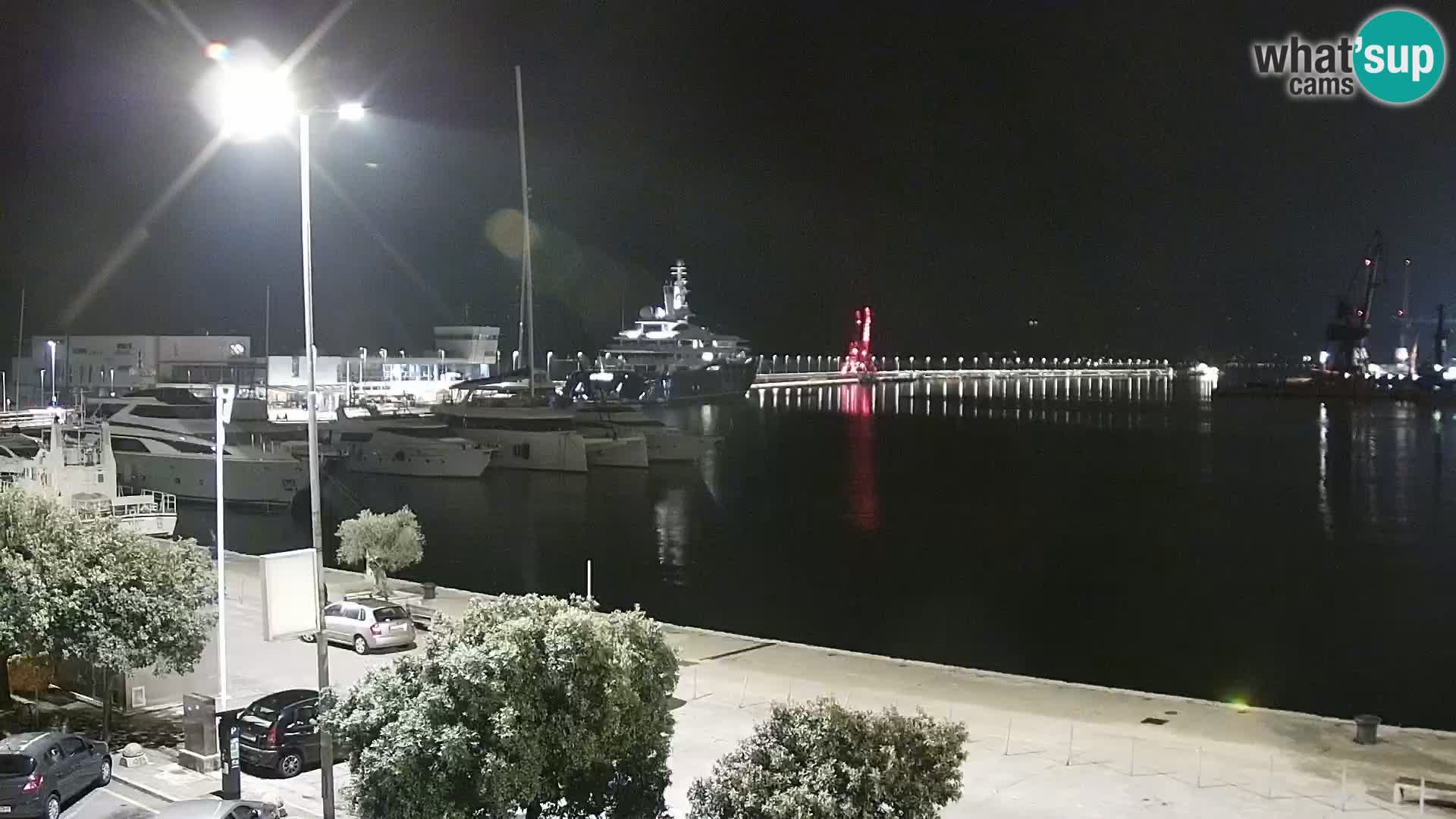 La Riva y Marina en Rijeka – Webcam en vivo Croacia