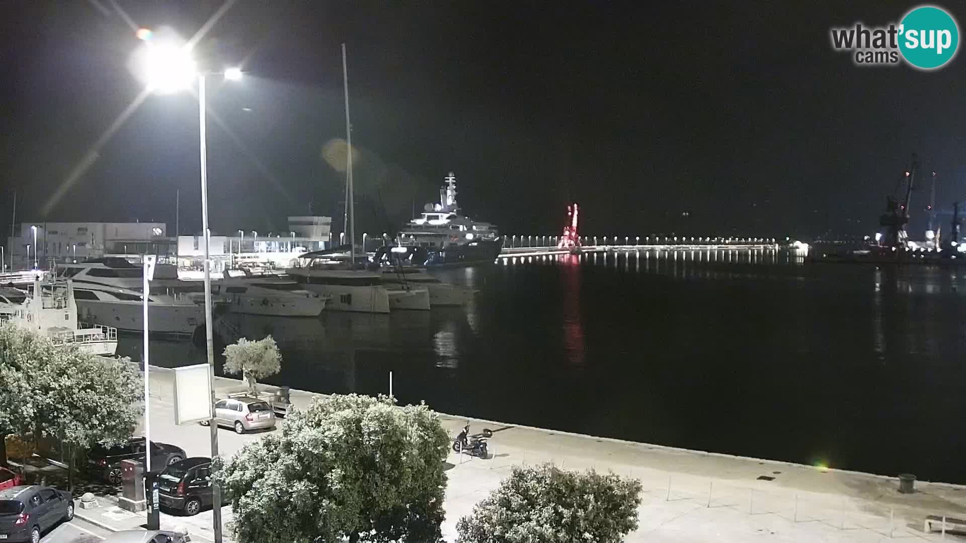 Die Riva und Marina in Rijeka – Live Webcam Kroatien