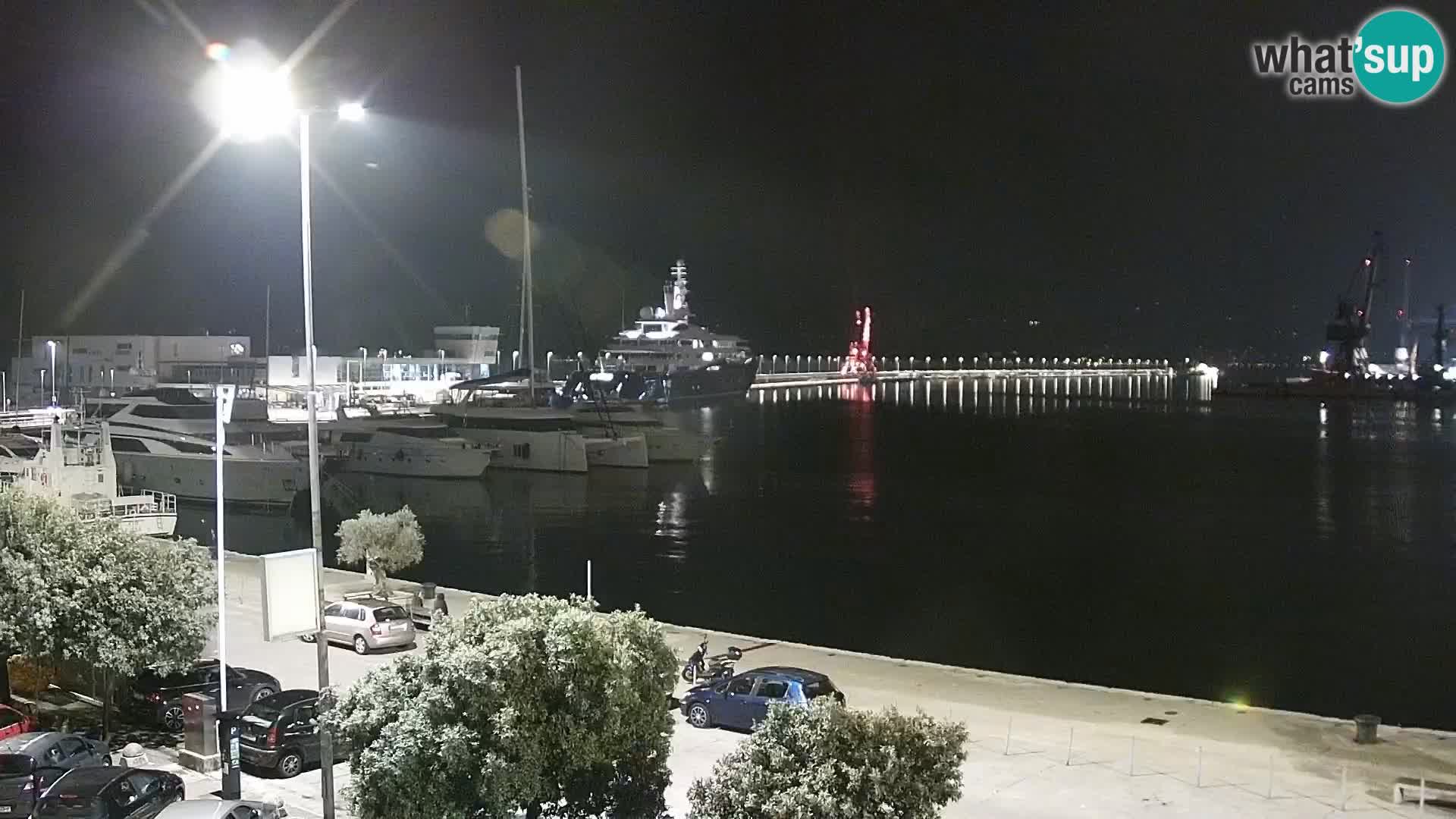 Die Riva und Marina in Rijeka – Live Webcam Kroatien