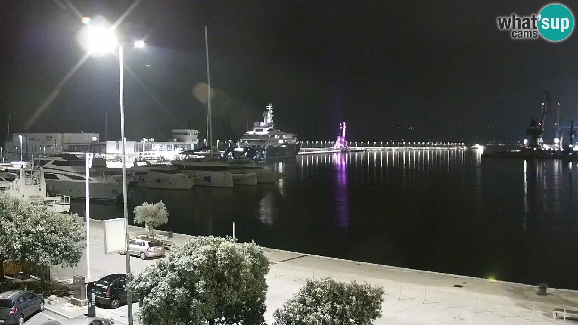 La Riva e la Marina a Rijeka (Fiume) – Live Webcam Croazia