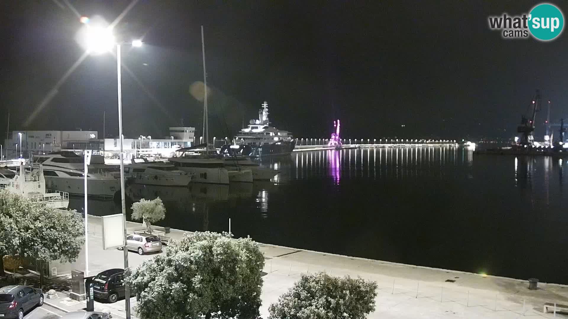 La Riva y Marina en Rijeka – Webcam en vivo Croacia