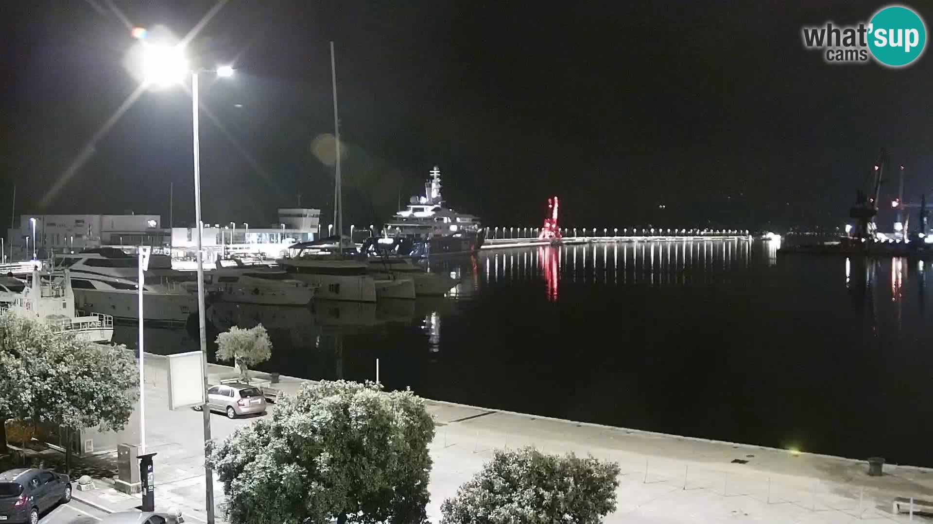 Die Riva und Marina in Rijeka – Live Webcam Kroatien