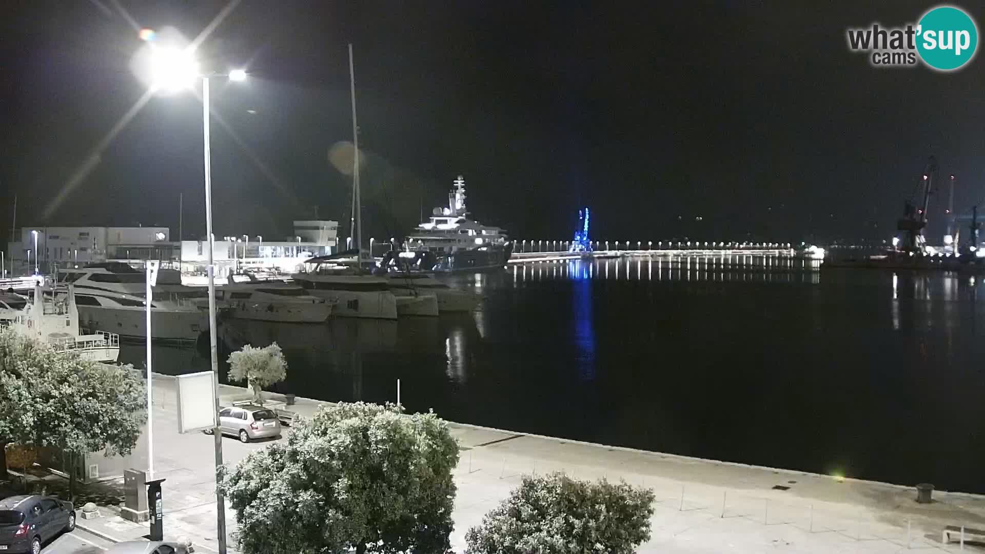 La Riva y Marina en Rijeka – Webcam en vivo Croacia