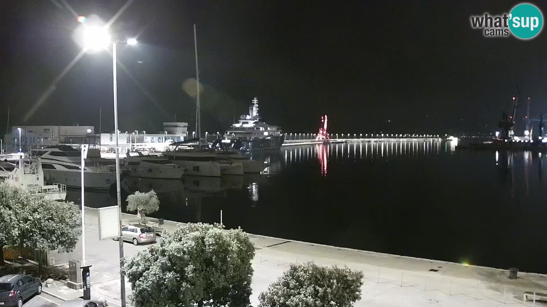 La Riva y Marina en Rijeka – Webcam en vivo Croacia