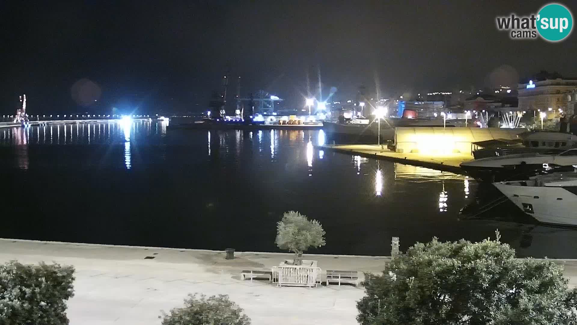 Die Riva und Marina in Rijeka – Live Webcam Kroatien