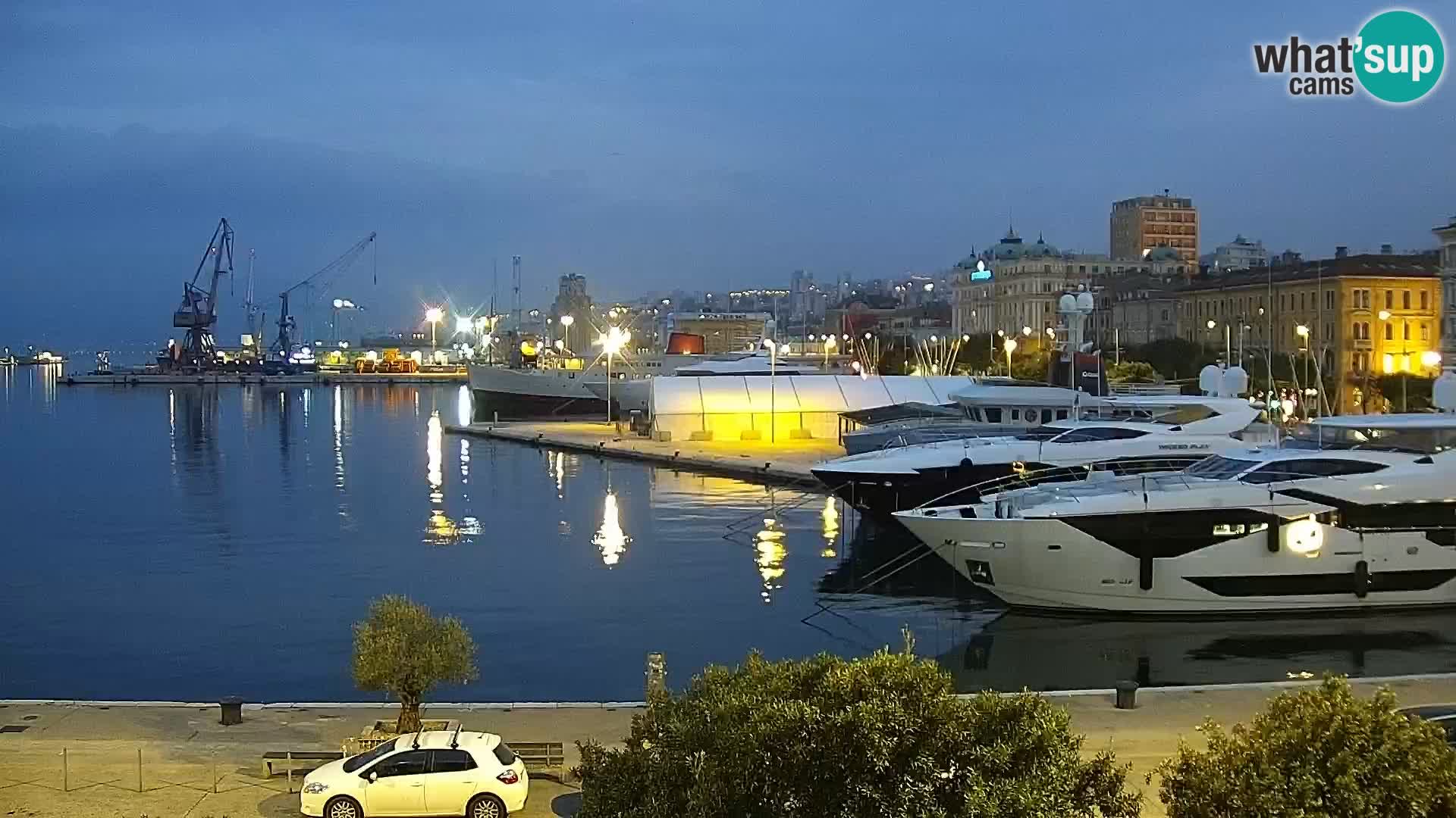 La Riva e la Marina a Rijeka (Fiume) – Live Webcam Croazia